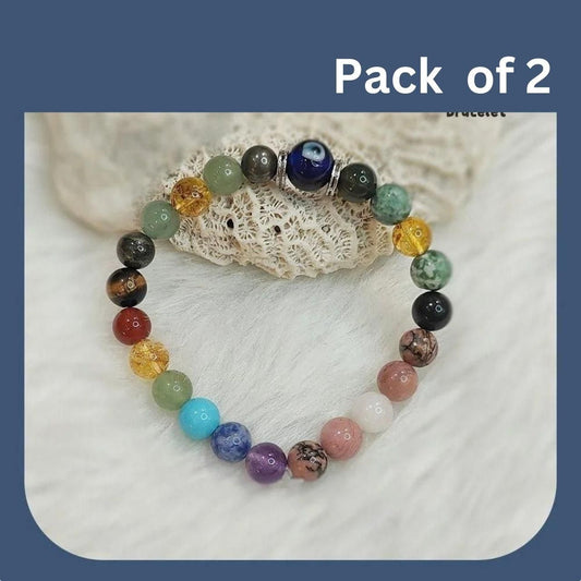 Divine Energy 5-in-1 Stone Bracelet Set (Pack of 2)